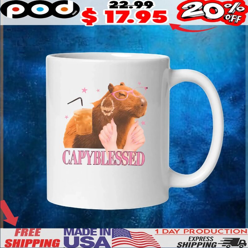 Capybara Blessed Cute T Shirt