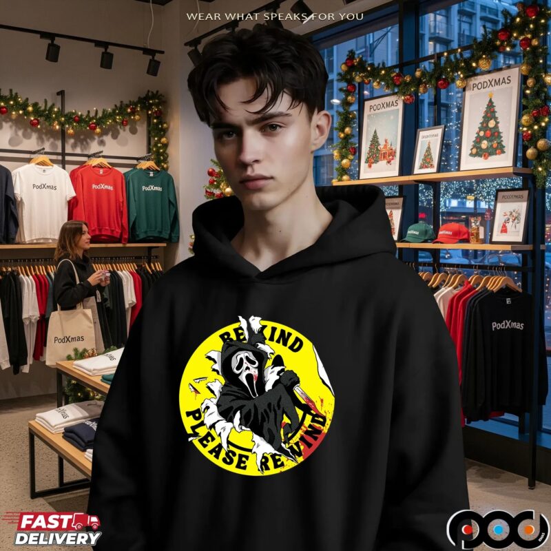Ghostface Video Store Psa Baseball Halloween T Shirt