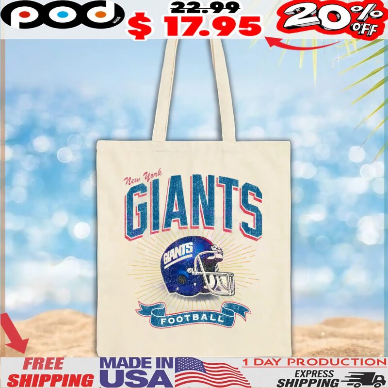 New York Giants Historic Prime Football Helmet Vintage T Shirt