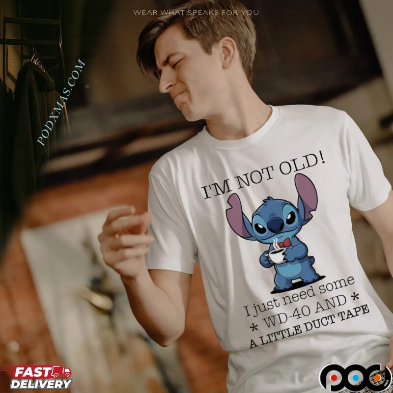 Stitch Coffee I’m Not Old I Just Need Some Wd 40 And A Little Duct Tape Meme T Shirt Stitch Coffee I’m Not Old I Just Need Some Wd 40 And A Little Duct Tape Meme T Shirt