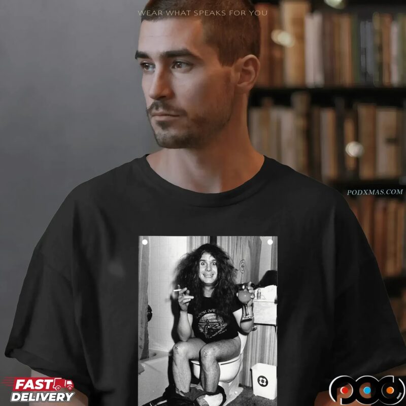 Ozzy Osbourne Bathroom Toilet Metal Meme T Shirt