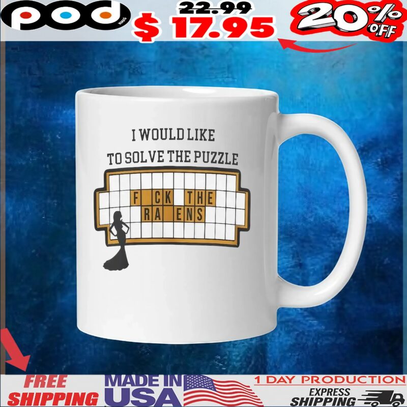 Pittsburgh Steelers Football I Would Like To Solve The Puzzle Fuck The Ravens T Shirt