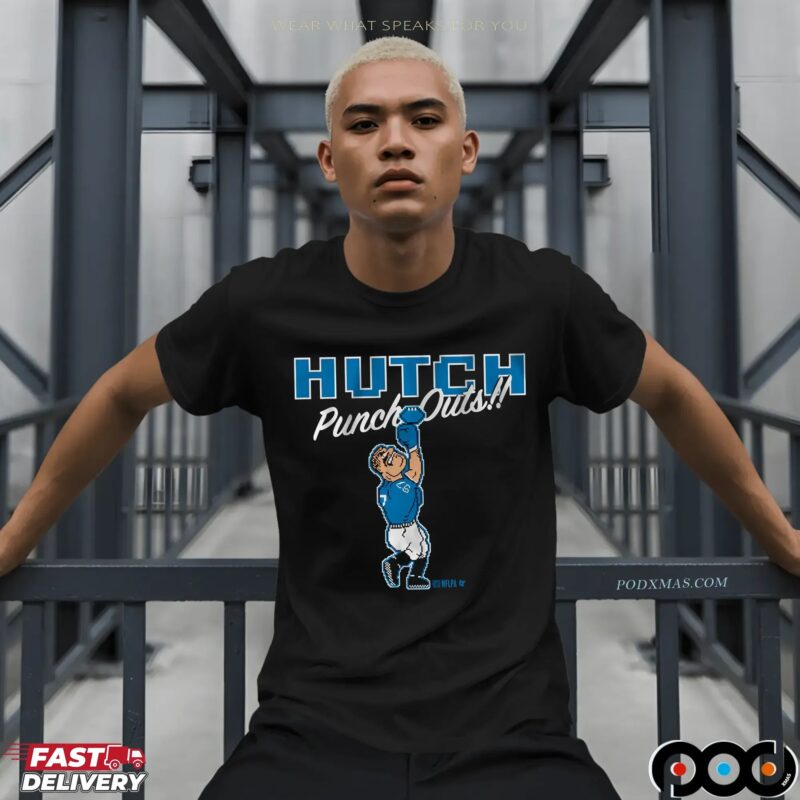 Aidan Hutchinson Punch-Outs 8-Bit Pixel T Shirt