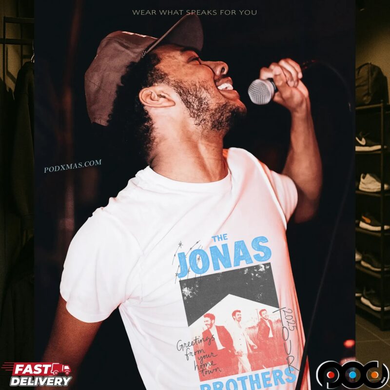 Jonas Brothers Greeting From Your Home Town 2025 Tour Crayon T Shirt
