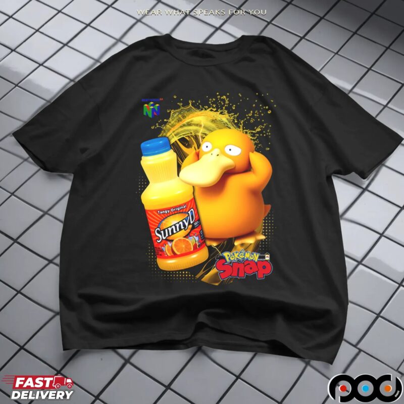 Psyduck Pokémon Snap SunnyD Gamer Mashup T Shirt