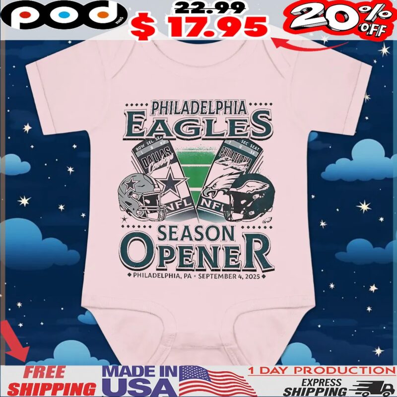 Philadelphia Eagles Vs Dallas Cowboys September 2025 Home Season Opener Helmet T Shirt