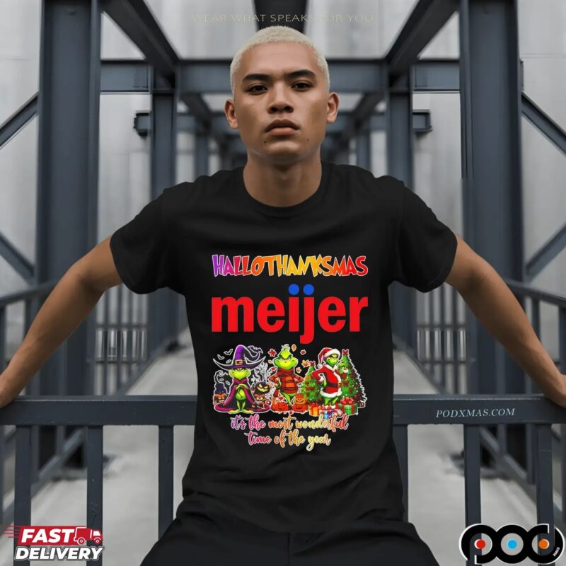 Grinch Hallothanksmas X Meijer It's The Most Wonderful Time Of The Year Christmas T Shirt