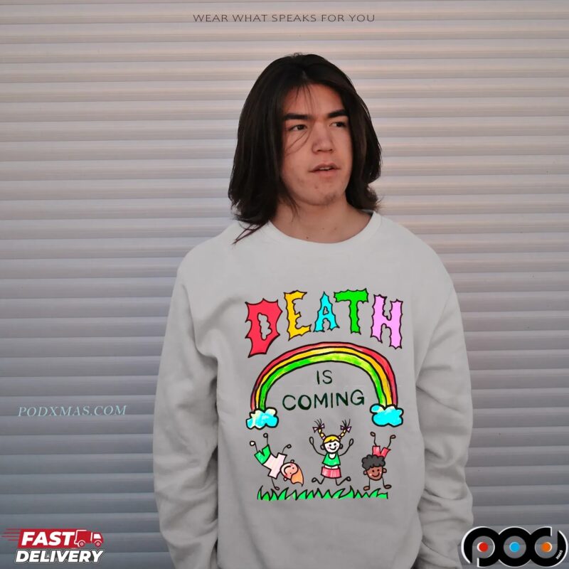 Rainbow Kids Death Is Coming T Shirt