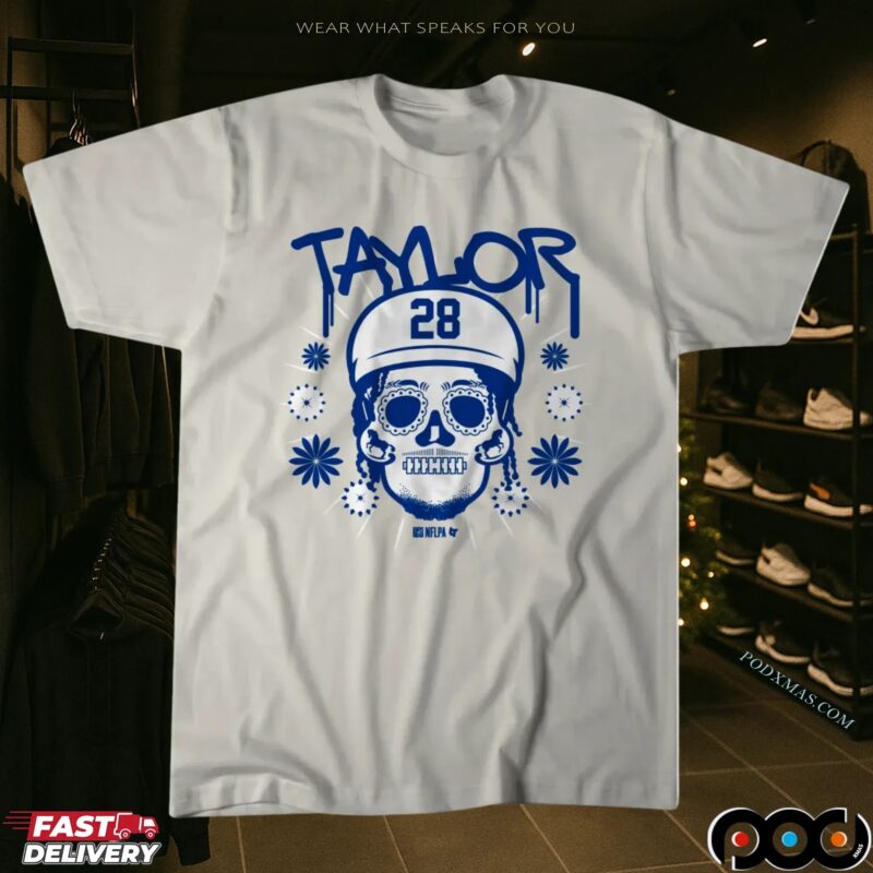 Jonathan Taylor Indianapolis Colts Sugar Skull Remix Football Halloween T Shirt Jonathan Taylor Indianapolis Colts Sugar Skull Remix Football Halloween T Shirt