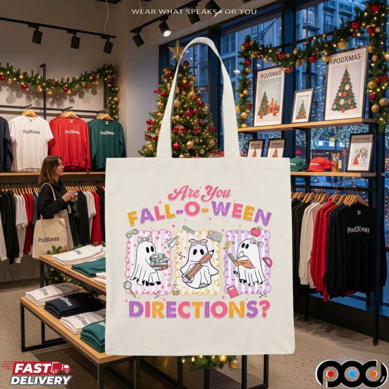 Are You Fall-O-Ween Directions Fall Ghost Halloween Spooky Season For Teachers T Shirt