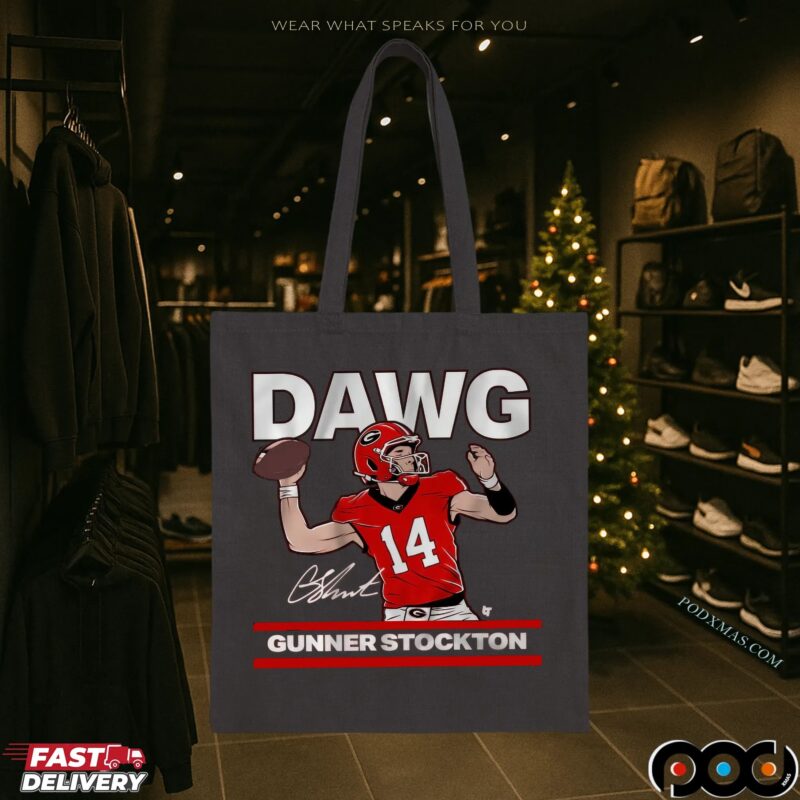 Georgia Football Gunner Stockton Is A Dawg Signature T Shirt