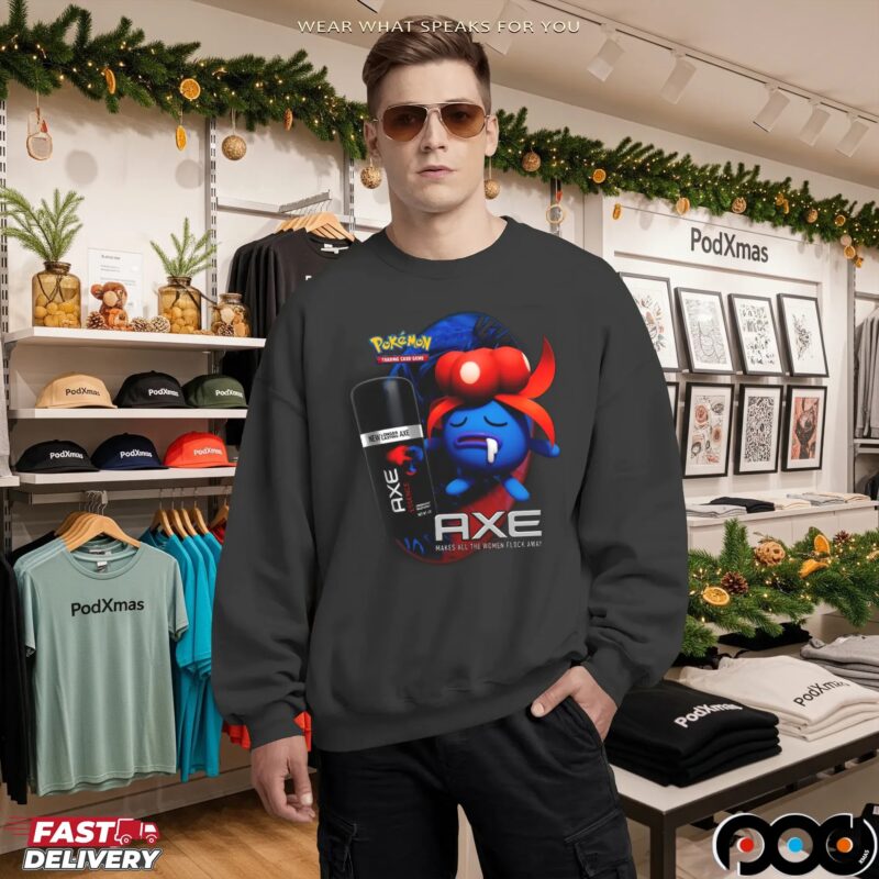 Gloom Pokémon Axe Body Spray Pokémon Trading Card Game Retro Mashup T Shirt