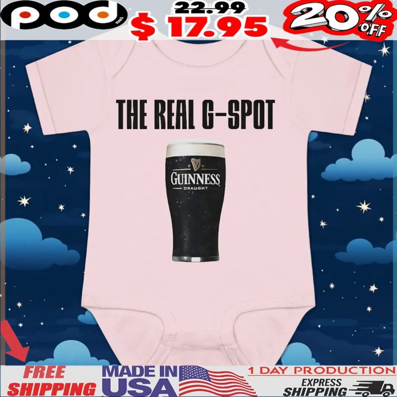The Real G Spot Guinness Draught Beer T Shirt
