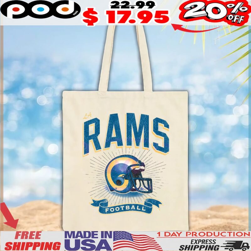 Los Angeles Rams Historic Prime Football Helmet Vintage T Shirt