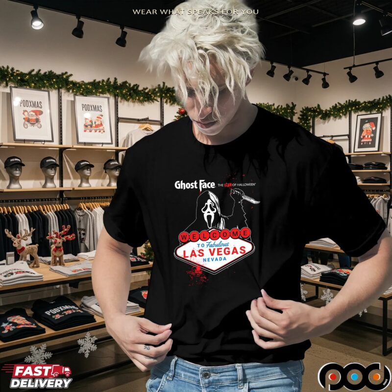 Ghostface The Icon Of Halloween Welcome To Fabulous Las Vegas Nevada Anniversary Event T Shirt