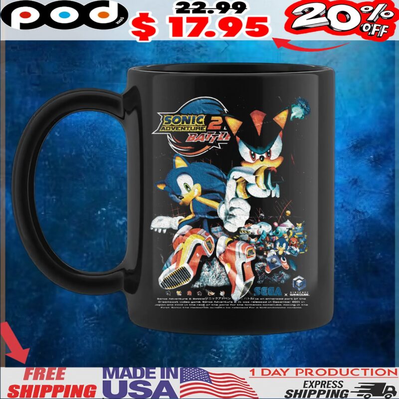 Sonic Adventure 2 Battle Sonic the Hedgehog Shadow the Hedgehog T Shirt Sonic Adventure 2 Battle Sonic the Hedgehog Shadow the Hedgehog T Shirt