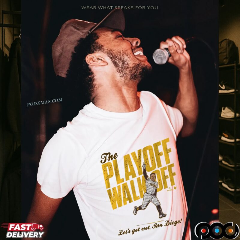 Freddy Fermin The Playoff Walk-Off Let's Get Wet San Diego Padres Baseball T Shirt