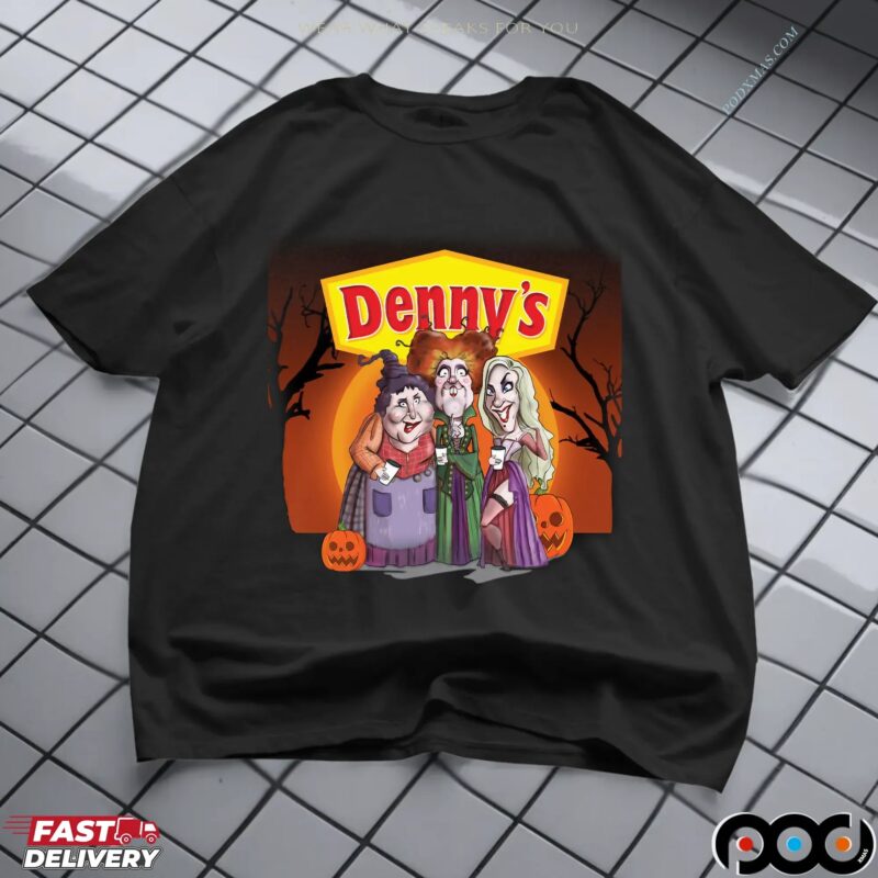 Hocus Pocus Sanderson Sisters Denny's Halloween Mashup T Shirt
