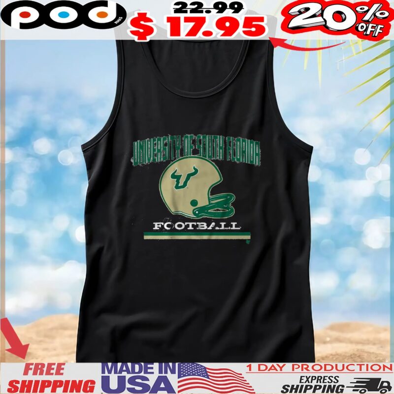 Usf Football Vintage Helmet T Shirt