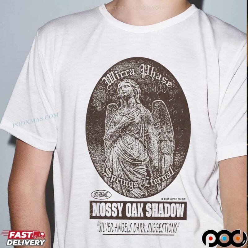 Wicca Phase Mossy Oak Shadow Silver Angels Dark Suggestions Angel T Shirt