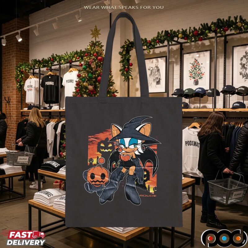 Rouge the Bat Halloween Sonic Witch Pumpkins and Spooky Night Halloween Costume Graphic T Shirt