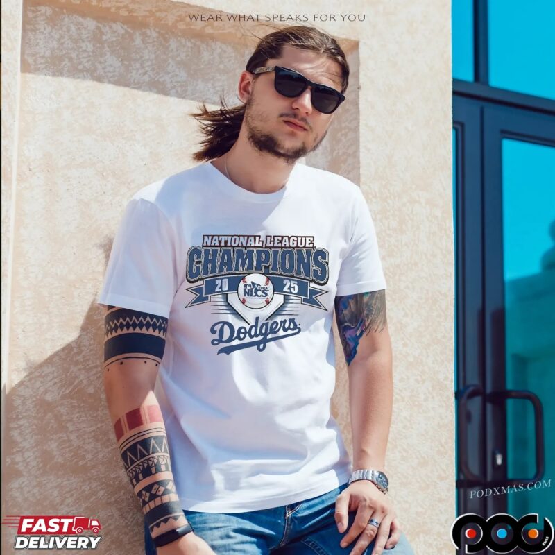 Dodgers National League Champions 2025 T Shirt Dodgers National League Champions 2025 T Shirt