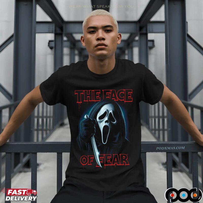 Ghost Face The Face Of Fear Spooky Season Halloween T Shirt