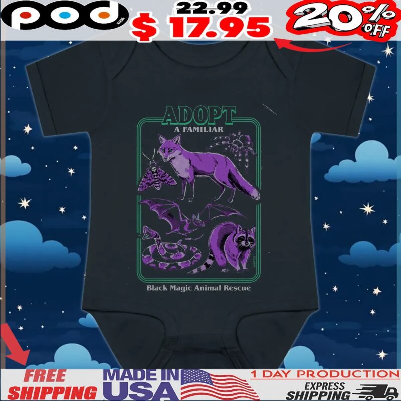 Adopt A Familiar Part 2 Black Magic Animal Rescue T Shirt
