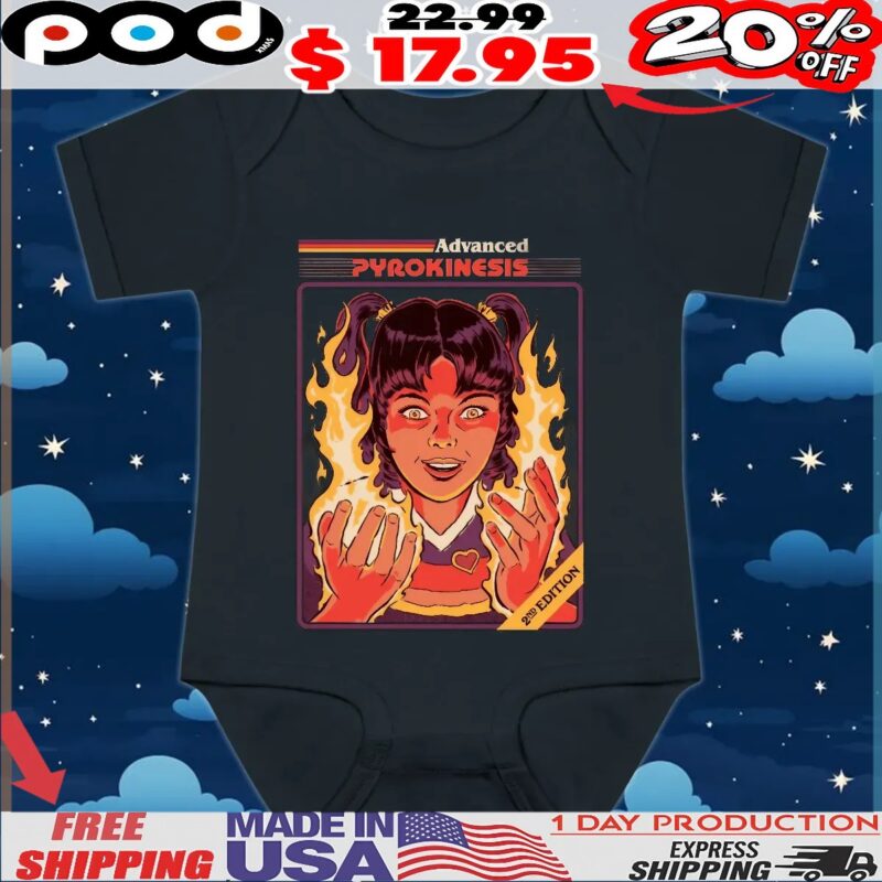 Advanced Pyrokinesis 2nd Edition Retro Vintage Psychic Fire Power T Shirt