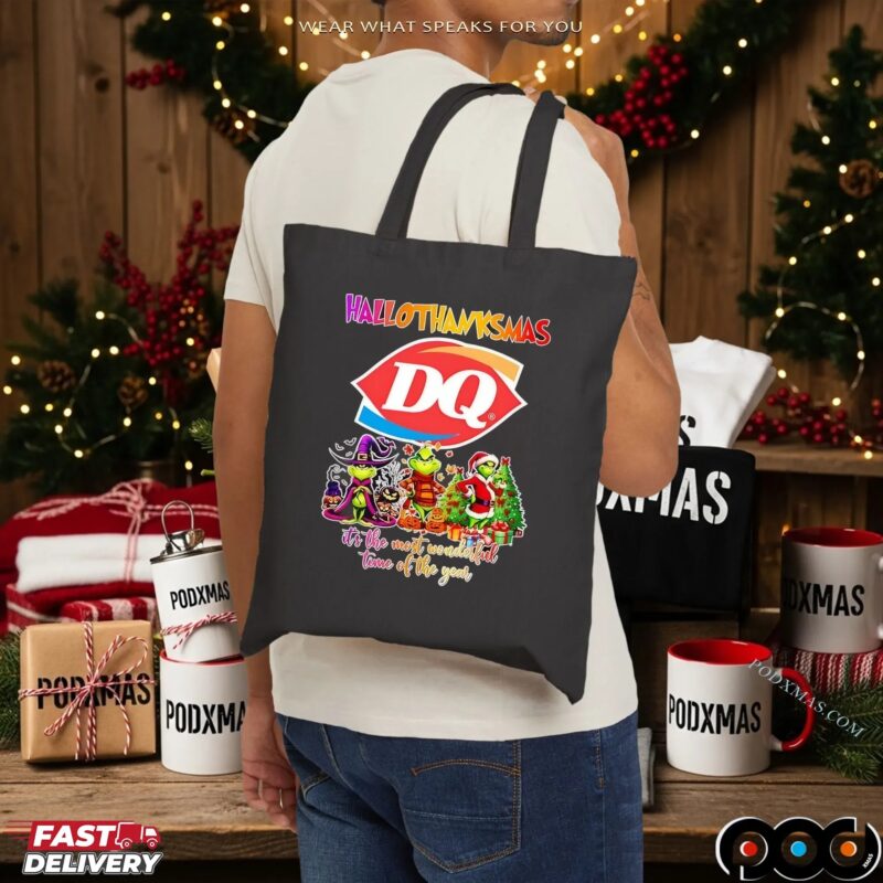 Grinch Hallothanksmas Dairy Queen It's The Most Wonderful Time Of The Year Halloween Christmas Mashup T Shirt