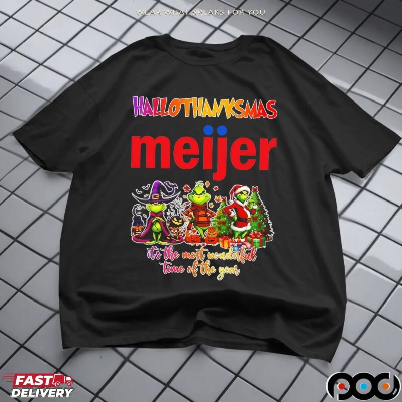 Grinch Hallothanksmas X Meijer It's The Most Wonderful Time Of The Year Christmas T Shirt