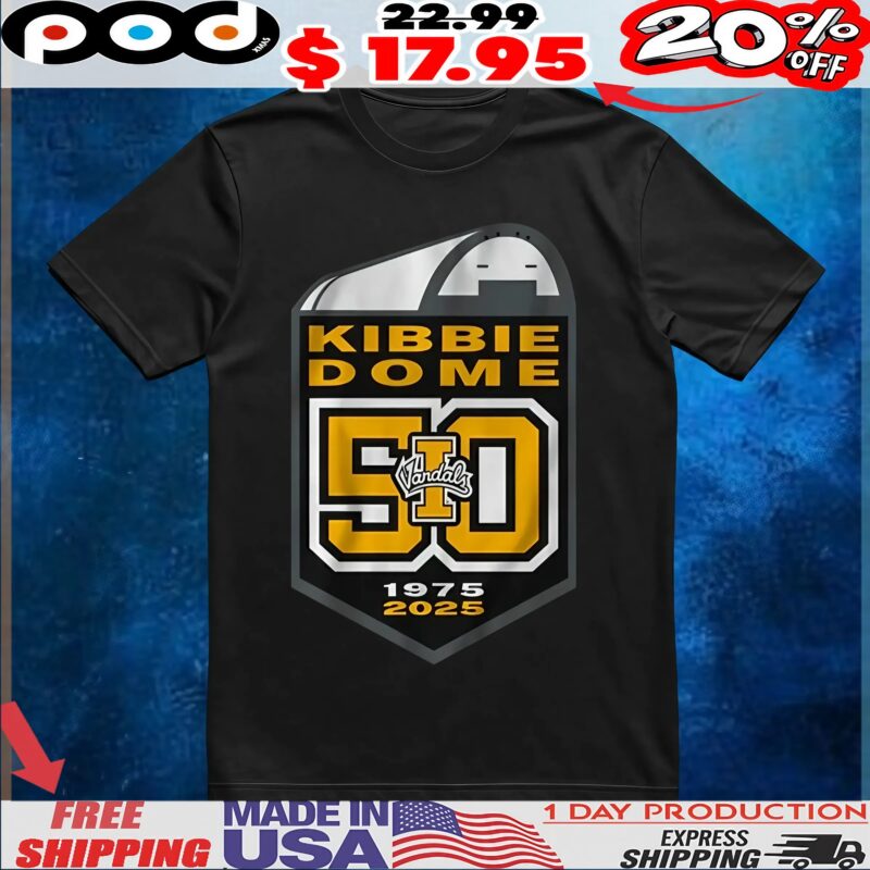 Idaho Football Kibbie Dome 50th Anniversary 1975 2025 T Shirt