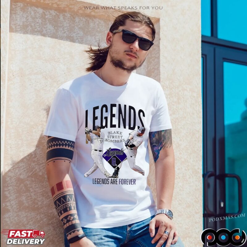 Colorado Rockies Blake Street Bombers Legends Are Forever Blake Street Bombers T Shirt Colorado Rockies Blake Street Bombers Legends Are Forever Blake Street Bombers T Shirt
