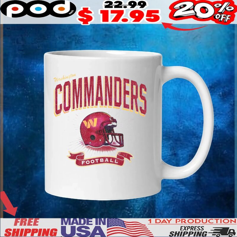 Washington Commanders Historic Prime Football Helmet T Shirt