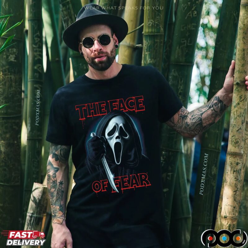 Ghost Face The Face Of Fear Spooky Season Halloween T Shirt