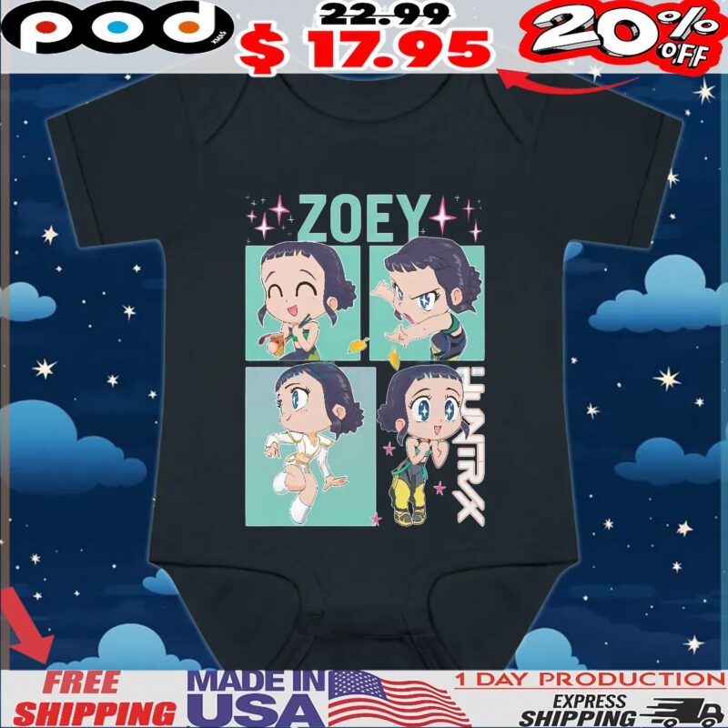 Kpop Demon Hunters Zoey Huntrix Chibi T Shirt Kpop Demon Hunters Zoey Huntrix Chibi T Shirt