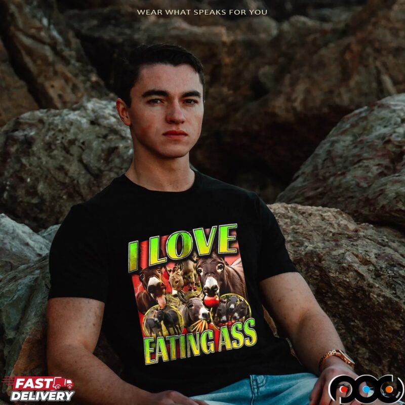 Donkey I Love Eating Ass 90s Bootleg T Shirt