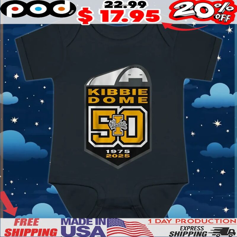Idaho Football Kibbie Dome 50th Anniversary 1975 2025 T Shirt