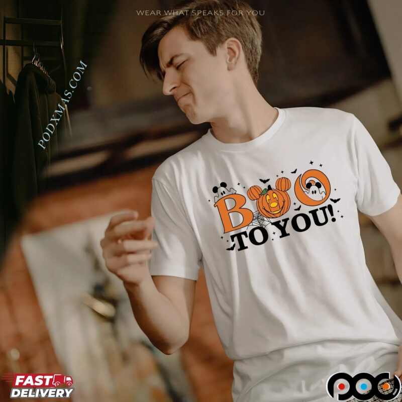 Boo To You Mickey Ghost Halloween Party T Shirt