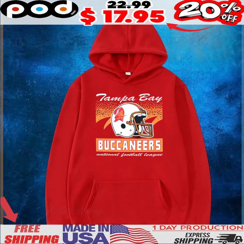 Tampa Bay Buccaneers Historic Waver Football Helmet Team National Football League T Shirt Tampa Bay Buccaneers Historic Waver Football Helmet Team National Football League T Shirt