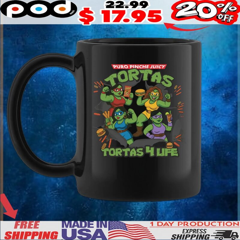 Puro Pinche Juicy Tortas Tortas 4 Life Mexican Traditional Food T Shirt