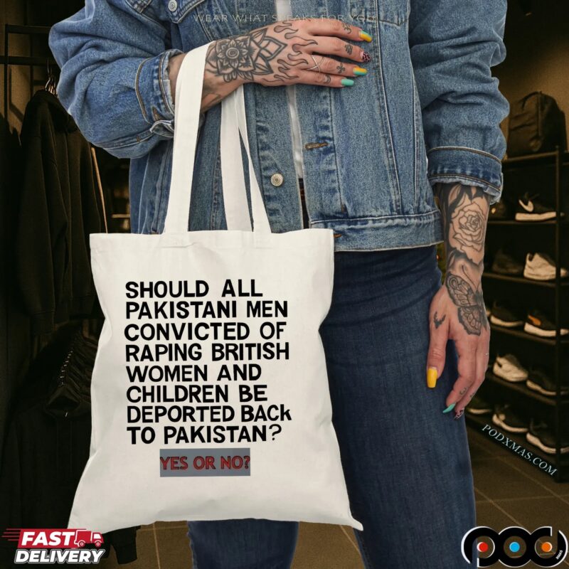 Should All Pakistani Men Convicted Of Raping British Women And Children Be Deported Back To Pakistan Yes Or No T Shirt