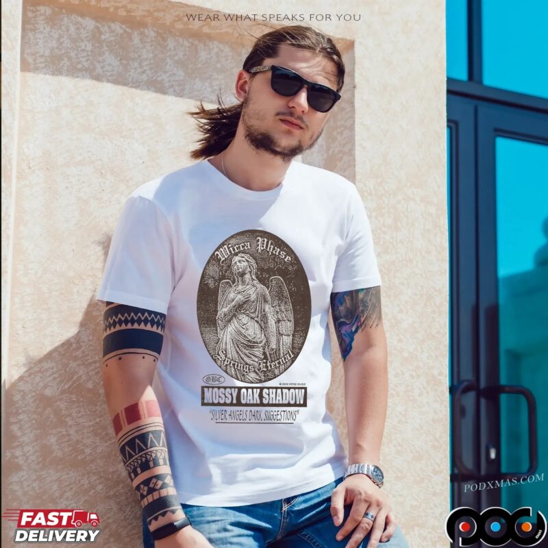 Wicca Phase Mossy Oak Shadow Silver Angels Dark Suggestions Angel T Shirt