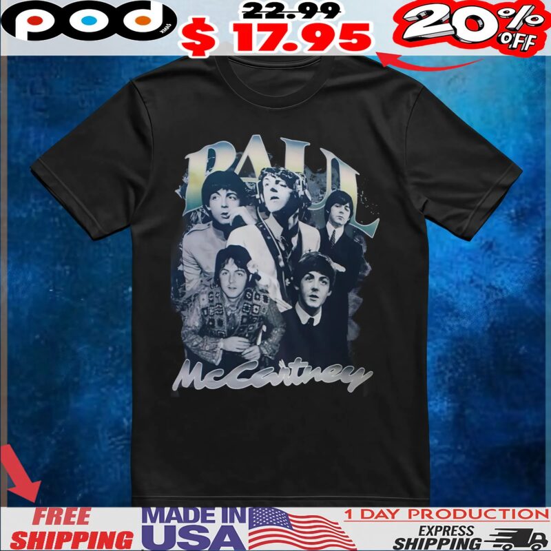 Paul Mccartney Vintage Bootleg Style T Shirt