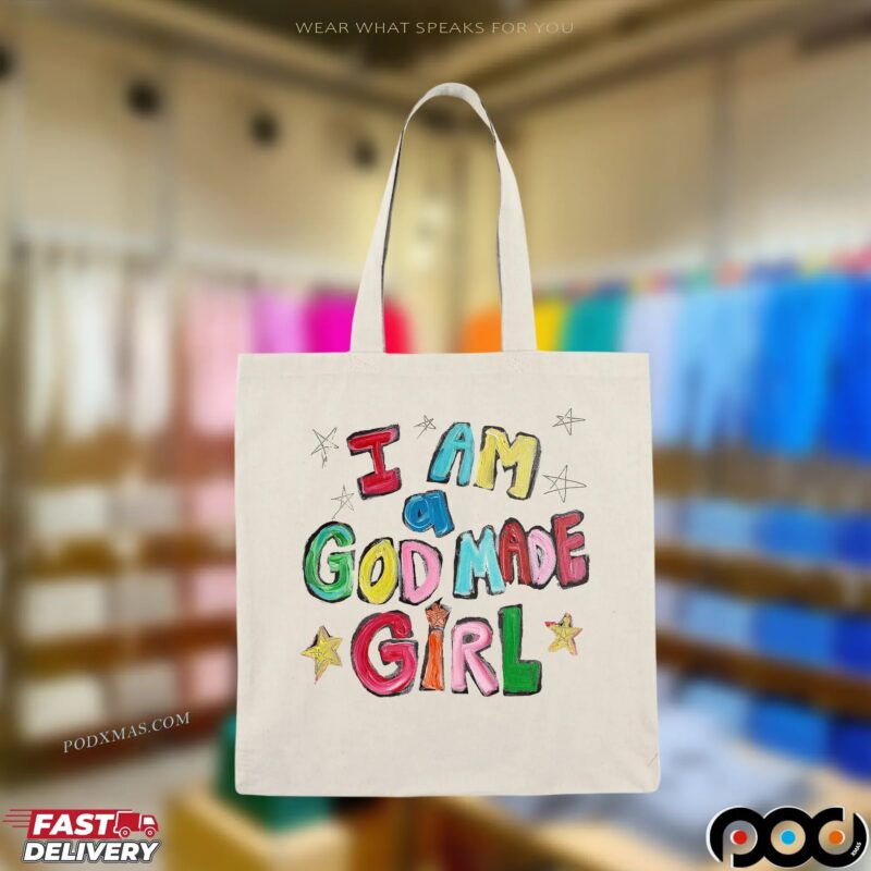 I Am A God Made Girls Crayon Drawing T Shirt