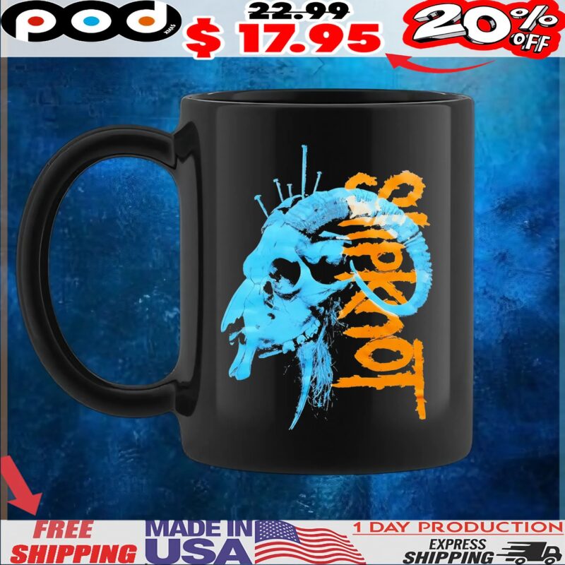 Slipknot Ram Skull Nails T Shirt