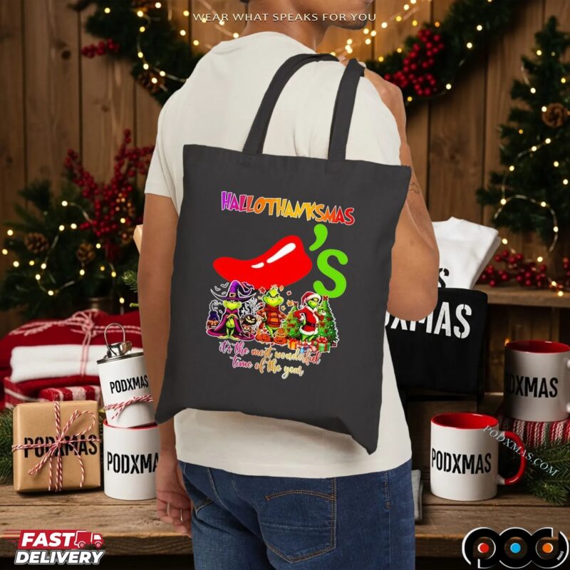Grinch Hallothanksmas Chili's It's The Most Wonderful Time Of The Year Merry Christmas T Shirt