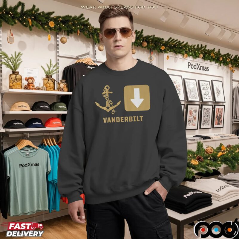 Vanderbilt Commodores Anchor Down T Shirt