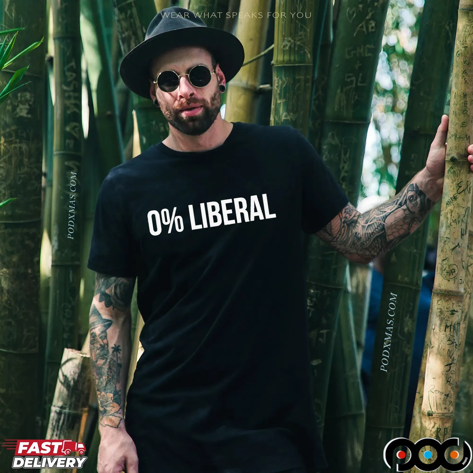0 Percent Liberal Statement T Shirt