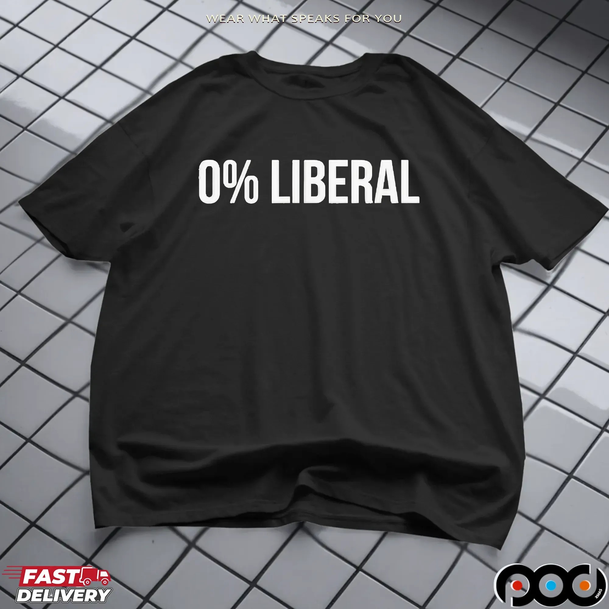 0 Percent Liberal Statement T Shirt